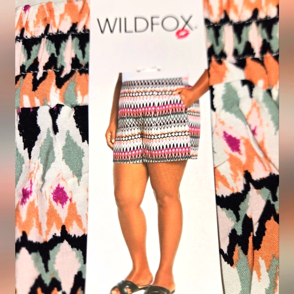 WILDFOX Women's M-XXL Lightweight Boho Shorts NEW